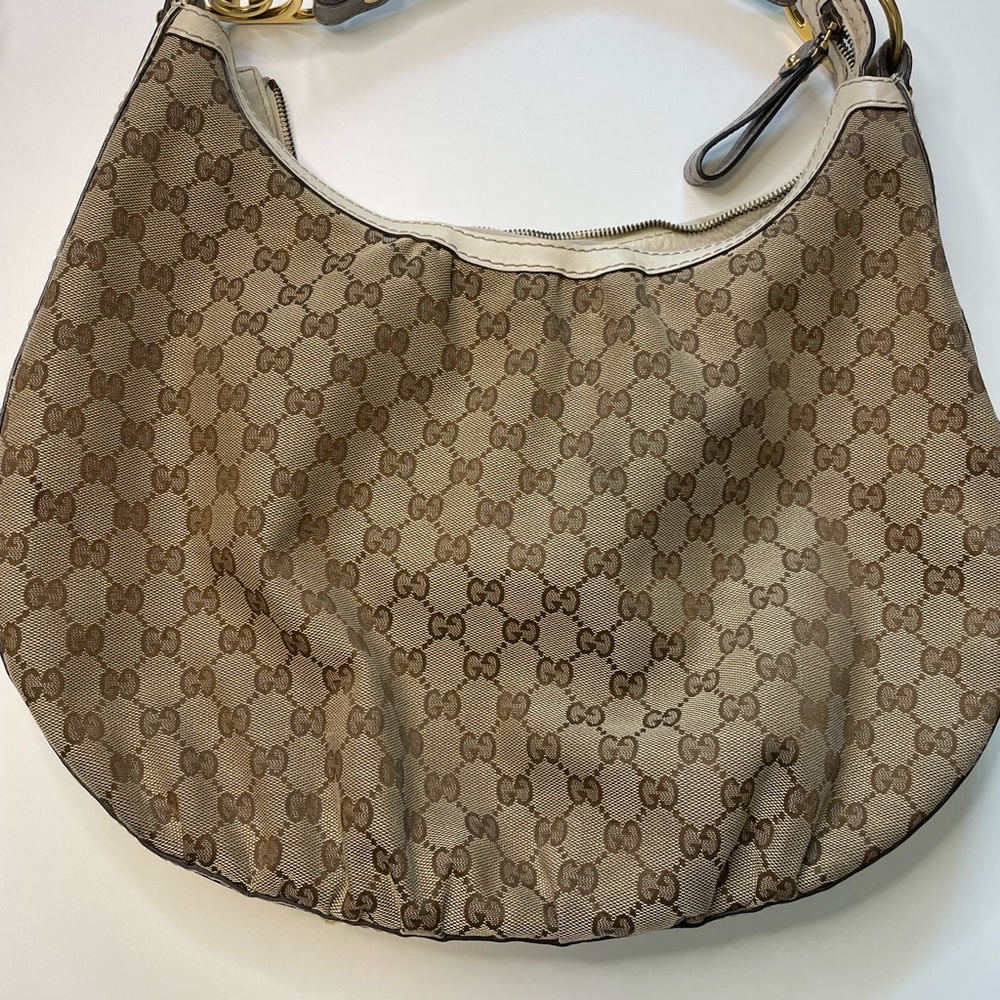 Gucci Monogram Medium Interlocking Hobo Off White - image 4